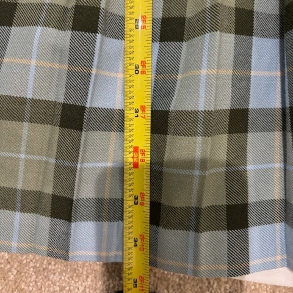 Jacadi Girls Green/Blue plaid Jumper Dress - Picture 2 of 9